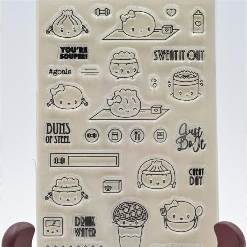 The Lovely snack DSC4723 Transparent Clear Silicone Stamp Seal for DIY scrapbooking photo album Decorative clear stamps