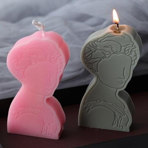 Simple Strokes Silicone Candle Mold for Candle Making DIY Handmade Candle Soap Molds Creative Aromatherapy Candle Decoration