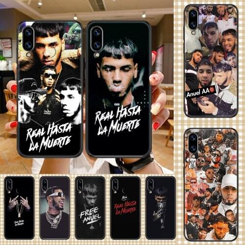 Rapper Anuel AA Phone case For Huawei Honor 6 7 8 9 10 10i 20 A C X Lite Pro Play black art shell painting Etui silicone funda