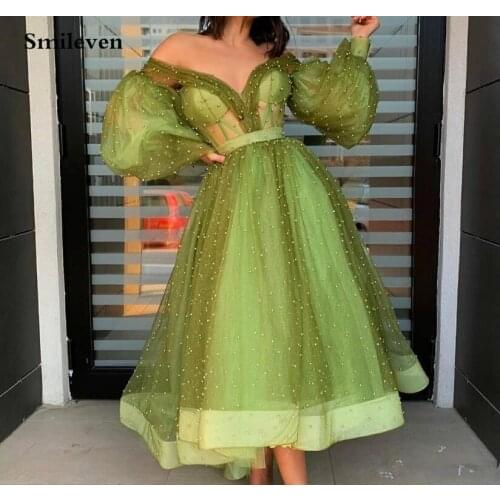 Smileven Short Peral Homecoming Dress Off The Shoulder Abendkleider 2020Off The Shoulder Cocktail Dresses Custom Made