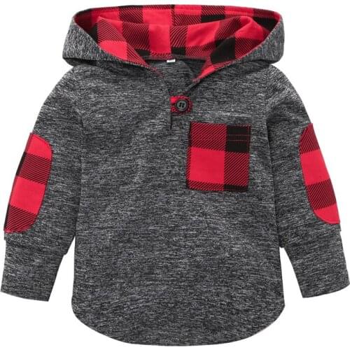 2020 Children Warm Clothes boys Tops Coats Baby boy sweater shirt cotton long-sleeved plaid Baby boys casual wear