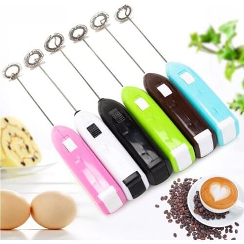 Electric Handheld Egg Beater Household Kitchen Mini Stainless Steel Coffee Milk Tea Blender Beat Up The Cream Stirrer Mixer #BL5