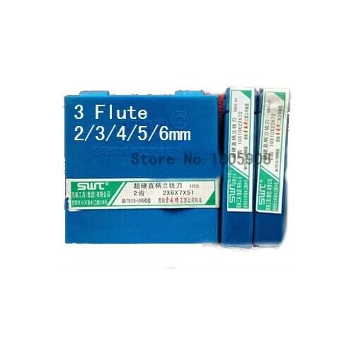 50pcs/set 2/3/4/5/6mm three 3 Flute Milling Cutter CNC milling cutter rotary cutter,Aluminium End Mill Cutter,Lathe Tool