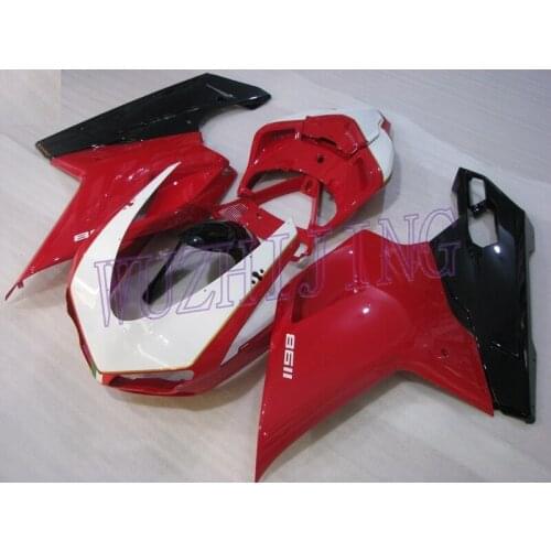 Bodywork for DUCATI 1098 2011 Plastic Fairings for DUCATI 1098 2010 Black White Red Fairings 1198 2007 - 2011
