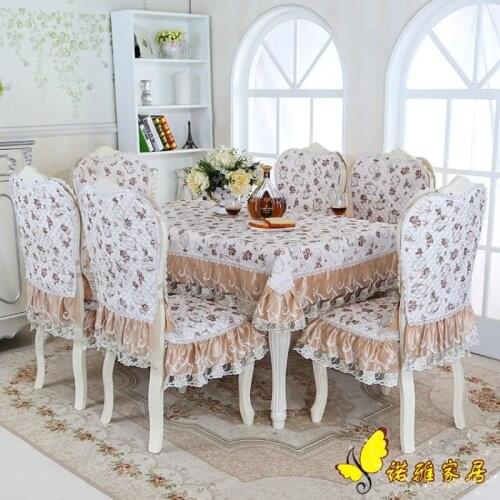 Hot Sale square table cloth chair covers cushion tables and chairs bundle chair cover lace cloth round set tablecloths
