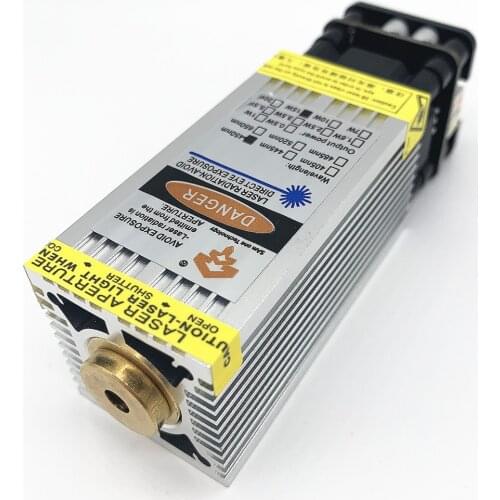 15W laser module, blue laser head is fast and accurate, and DIY laser engraving and cutting tools have high light transmittance