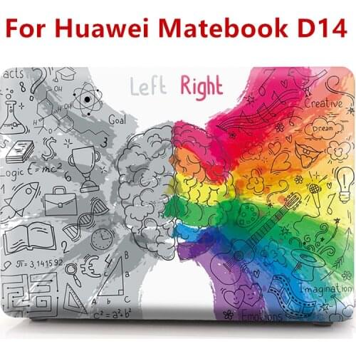 Customized Brain Matte Cover for Huawei Matebook D14 Case 2020 Hard Laptop Case for Magicbook 14 Matebook D 14 Accessories Funda
