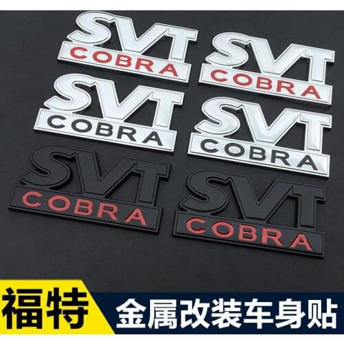 1pcs 3D Metal SVT COBRA Car Sticker Emblem Badge car styling for Ford Raptor F150 2010-2014 Car Styling Decorative Accessories