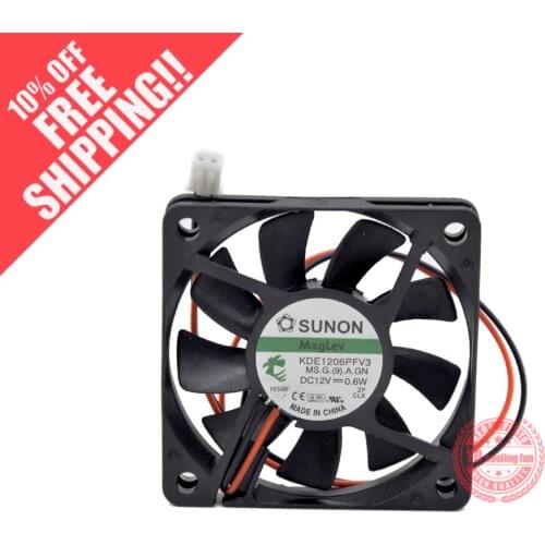 Brand new SUNON KDE1206PFV3 6010 0.6W 6CM Ultra thin Maglev silence cooling fan