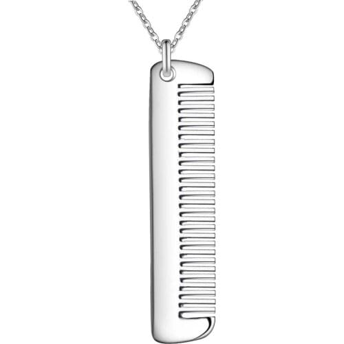 Comb delicate silver plated Necklace New Sale silver necklaces & pendants /AHUOYFFQ NEDOAMEN