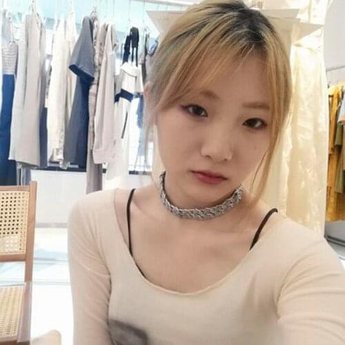 Versatile Fashion Punk Double-Layer Personalized Clavicle Chain Belongs To Texture Net Red Necklace Womens Accessories