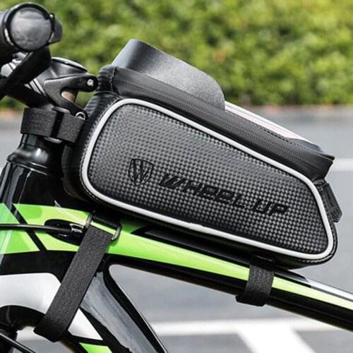 Cycling phone bag bicycle front beam bag waterproof bike cycling frame telephone bag