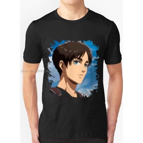 Eren Yeager Streetwear Funny Black Clothing Mens T shirt Tops Tees Attack On Titan Titan Attack Attack On Titans tshirt