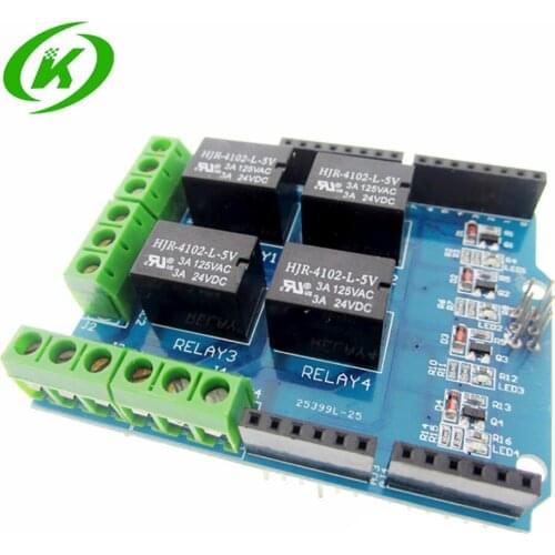 1pcs 4 Channel 5V Relay Shield Module Four Channel Relay Control Board Relay Expansion Board