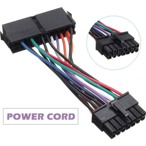 Pohiks 1pc 24 Pin to 14 Pin PSU ATX Main Power Supply Adapter High Quality Cable Cord For Lenovo M92P M93P H530