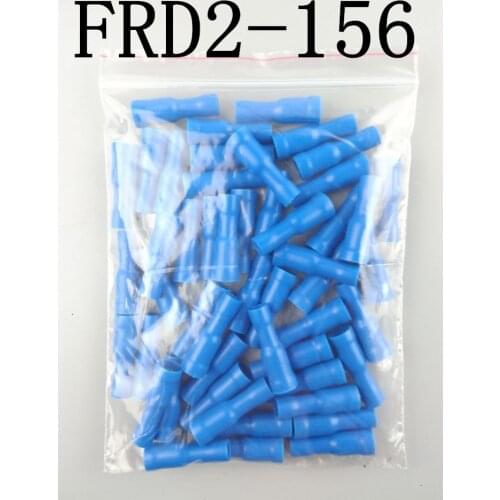 FRD2-156 FRD2.5-156 100PCS Bullet Shaped Female Insulating Joint Wire Connector Electrical Crimp Terminal AWG16-14