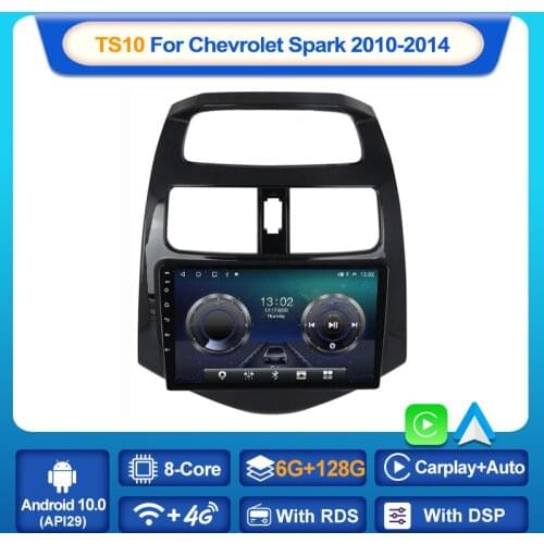 MEKEDE Android 10.0 for Chevrolet Spark 2010 2011 2012 2013 2014 Car Radio Multimedia Video Player Navigation GPS 2 Din NO Dvd