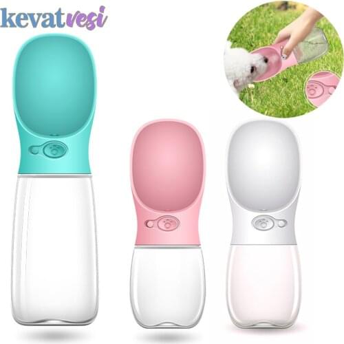 Pet Dog Water Bottle Portable Bottle for Small Medium Dogs Outdoor Travel Cat Drinking Bowl Pet Water Feeder Supplies 350/550Ml