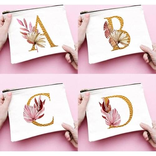 Letter Printed Girls Makeup Cases Women Cosmetic Bag Female Storage Make Up Pouch Travel Toiletries Organizer Student Pencil Bag