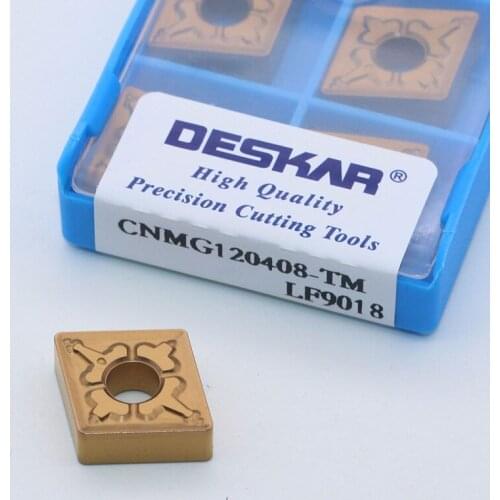 CNMG120408 TM LF9018 CNMG120404 Carbide Inserts DESKAR Hard Alloy Lathe Turning Tool Cutter for Steel