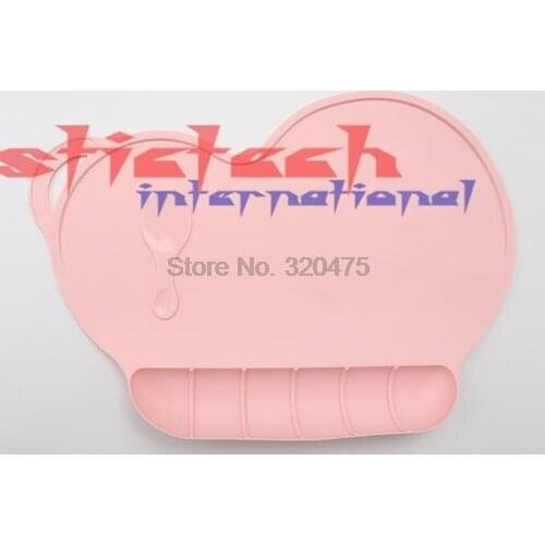 By dhl 50set Waterproof Silicone Placemat Bar Mat Baby Kids Cloud Shaped Plate Mat Table Mat Set Home Kitchen Pads