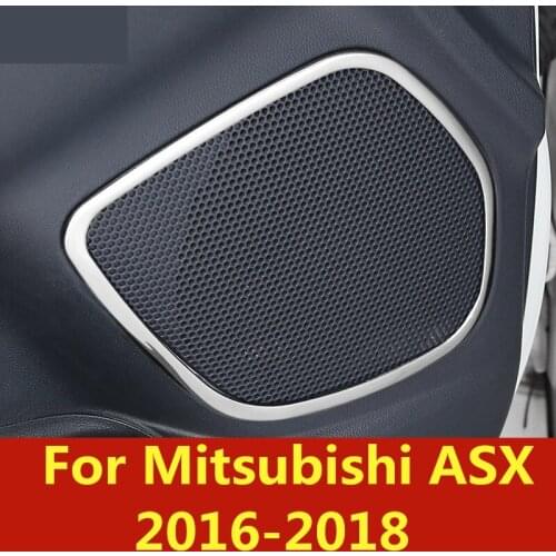For Mitsubishi ASX 2016-2018 Car speaker door Speaker ring Audio ring decoration ring Interior decoration Auto Accessories
