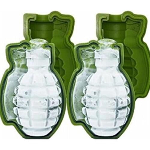 Cake Molds Silicone Ice Cube Mold Ice Cream Trays Mold 3D Grenade Shape Ice Cube Mold Silicone Mold Ice Tray