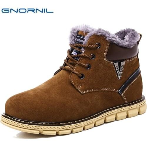 GNORNIL Men's Motorcycle Boots
