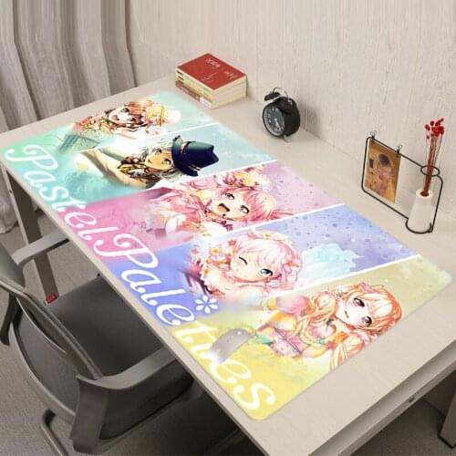 Bang Dream Kawaii Gaming Accessories Gaming Mouse Mat Gamer Desk Pad Pc Gamer Complete Varmilo Mausepad Mice Keyboards Computer