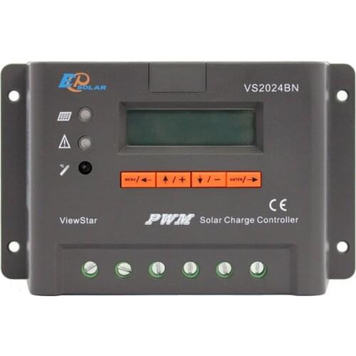 20A controller EPEVER EPSolar PWM series VS2024BN 12V 24V Battery charger lcd display small power bank charging