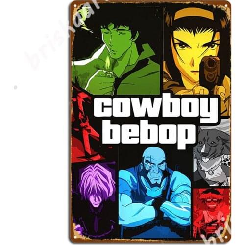 Cowboy Bebop Gta V Mosaic Metal Signs Mural Painting Club Bar Wall Cave personalized Tin sign Posters