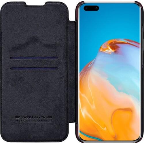 For Huawei P40 Pro+ Plus Case Nillkin Smart Wake Up Qin Series Wallet Flip Leather Case for Huawei P40 Pro+ Protective Cover