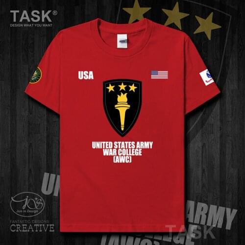 US Army Military Academy AWC country mens t shirt new Tops Short sleeve Solid tee clothes casual Print summer Tactical Military