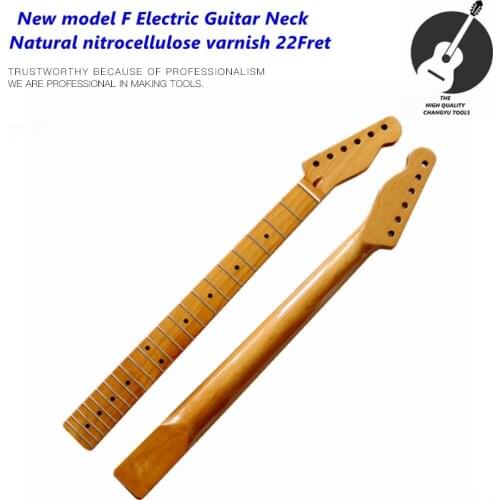 New TL model F Electric Guitar Neck Natural nitrocellulose varnish 22Fret Guitar accessories parts
