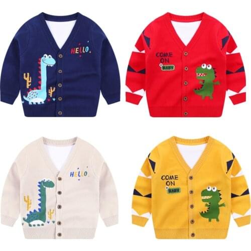 Spring Autumn New Children Clothes Casual Baby Long Sleeve Open Stitch Toddler Boy Sweaters Girls Knitted Coats for 2-6yrs