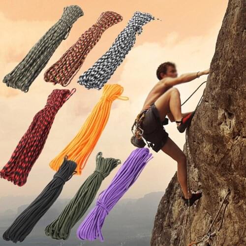 Polypropylene Fiber 1 Roll Useful Survival Camping Rope Multi-Color Lanyard Rope No Pilling for Outdoor Activities