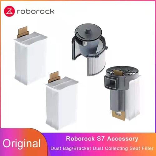 Roborock S7 Accessory Dust Bag/Bracket Dust Filter for Roborock S7 S7Plus S7Max S70 S75 Automatic Dust Collecting Charging Base
