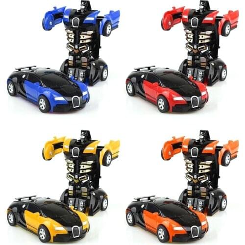 1 Set Transformation Robot Toy Car Anime Action VehiclesToys ABS Plastic Collision Transforming Model Gift for Children