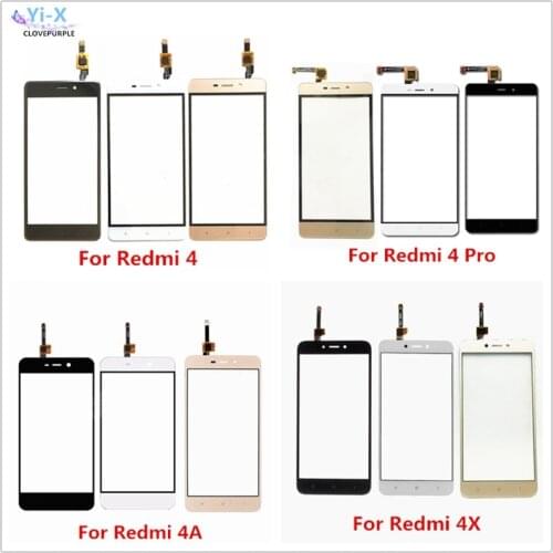 Touch Screen Digitizer Glass Sensor Front Lens For Xiaomi Redmi 4 4 Pro 4A 4X Replacement Parts
