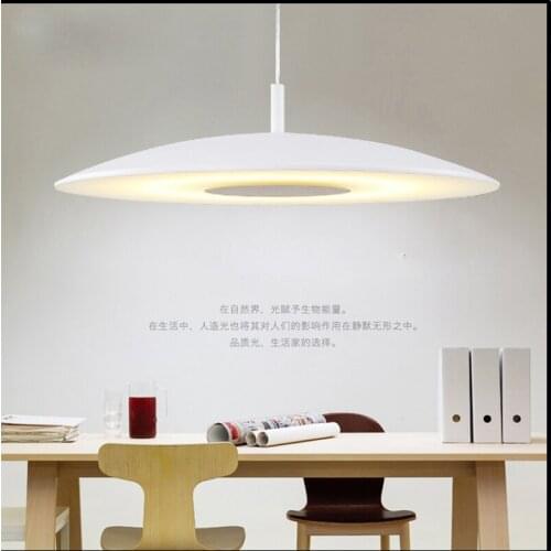 Led dining room chandelier round simple modern living room bedroom study lamp single head bar dining room fashion lighting