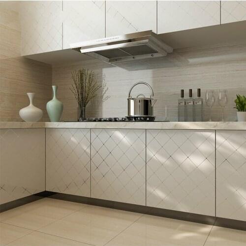 Thick Furniture Cabinet Self adhesive Film Sticker Gold Paint Stripe PVC Wallpaper Silver Line Waterproof Wardrobe Contact Paper