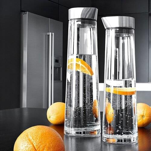 High-capacity heat-resistant high-temperature explosion-proof thickening glass kettle home refrigerator cooler boiled bottle