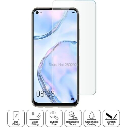 20PCS Protective Tempered Glass For Huawei P40 lite P30 P20 P Smart 2019 Screen Protector On honor 8X 10 lite 8A 9X 20 Pro Glass
