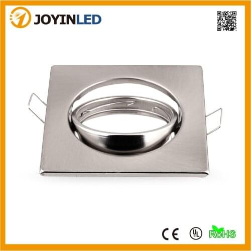 Factory Price Square Adjustable Recessed Led Ceiling Down Light Holders Fixture Frame For GU10 MR16 GU5.3 E27 Spotlight Fittings