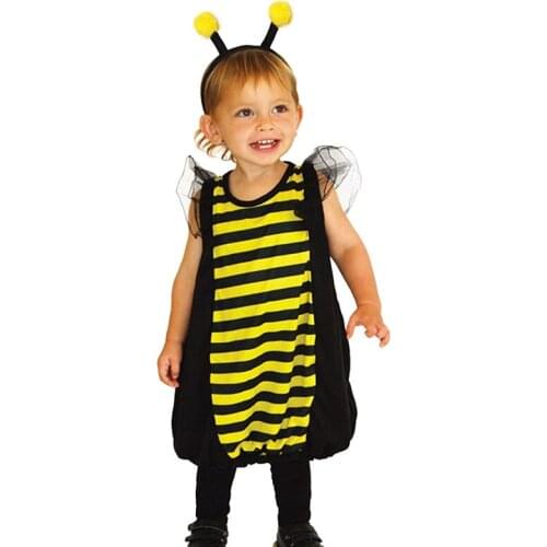 Kids Toddler Infant Lovely Insect Bumble Honey Bee Costume for Baby Girls ChildrenS Suits Halloween Carnival Party Costumes