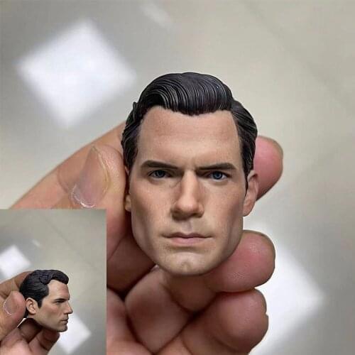 1/6 Henry Head Sculpt PVC Male Soldier Head Carving Fit 12'' Action Figure Body Dolls In Stcok