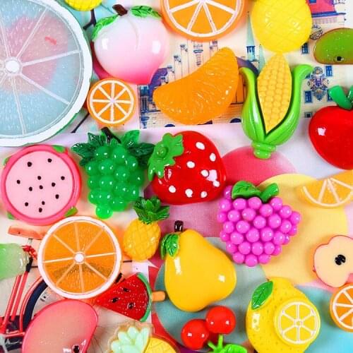 10pcs Mini Fruit Cake Chocolate Bread Micro Fairy Garden Miniature/Terrarium/Succulent Decoration Ornaments DIY Accessories