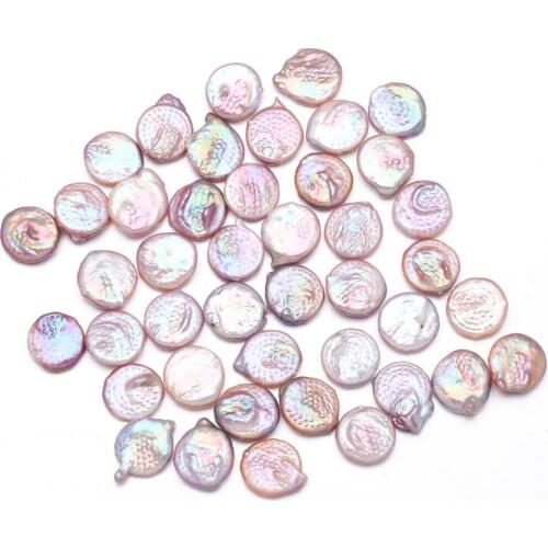 100% Pure Natural Freshwater Cultured Pearl Clinker Core Colored Button Beads Colored Pearls Can Be Used For DIY Jewelry 1PC