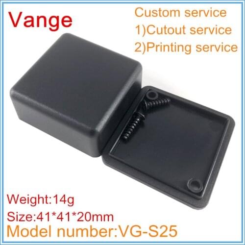 2pcs/lot small injected box IP54 ABS DIY plastic enclosure case for PCB 41*41*20mm
