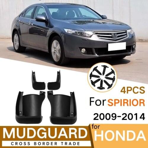 4 PCS Mudflap For Honda Spirior 2009-2014 Front Rear Car Fender Mud Flaps Guard Splash Flap Mudguards Accessories